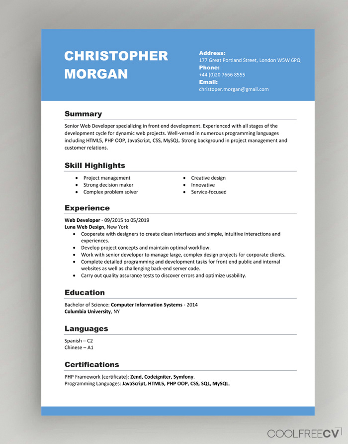 resume